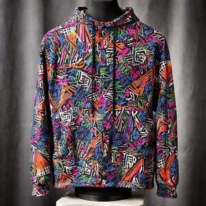 Vintage Aerodynamic Graffiti Surf Windbreaker